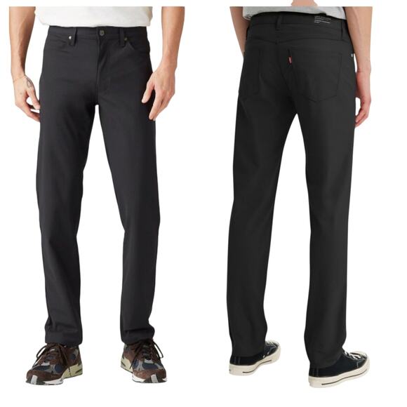 Levi Strauss Engineered for Movement 511 Slim Tech Pants Black sz 33X32 - Picture 2 of 13